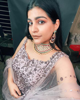 Mauve Embellished Silk Kurta SetKritika 9